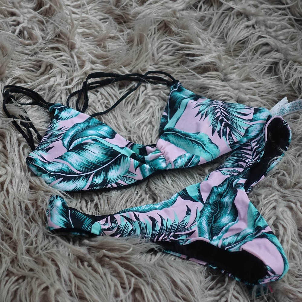 Damsel Cheeky Bikini Strappy Cross Back Top